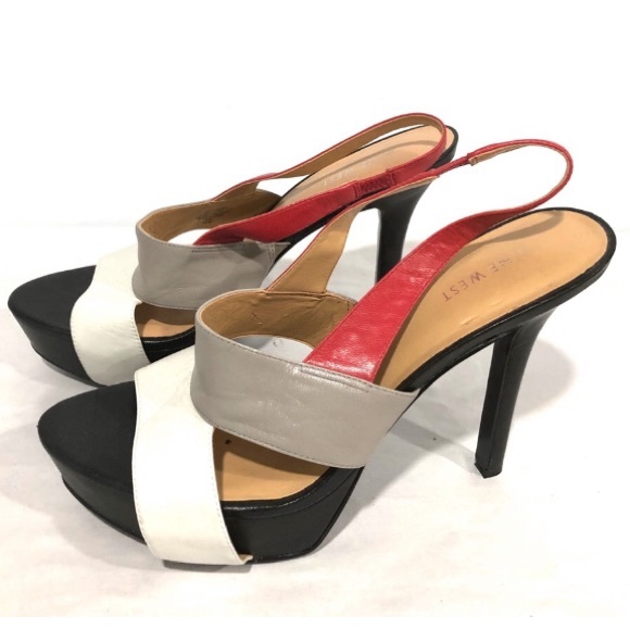 Nine West leather platform heels - Picture 4 of 6